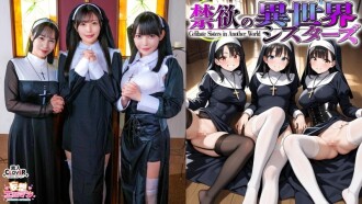 【금욕의 이세계 시스터즈】①여자밖에 없는 세계에 소환? 수도원장에 의한 입으로 빼는 테이스팅‼ ② 태어나 첫 남자에게 경악 ⁉ 그 자리에서 처녀 상실! ③무츠리 불량 자매도 참전! 질 내 사정 무제한의 4P⁉【망상 에로맨♯안나＆오넷＆샤론】